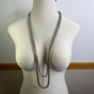 Chico's 2-Strand Silver Toned Necklace